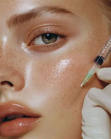 injection sur visage