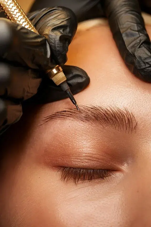 Détatouage sur des sourcils