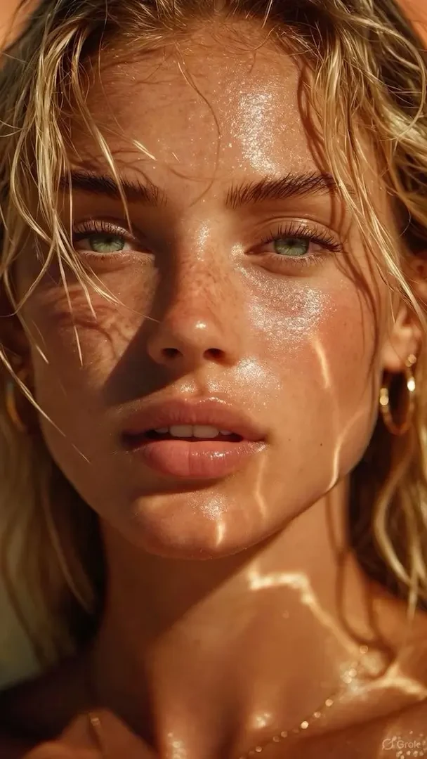 Visage d'une femme